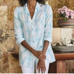 Soft Surroundings Parker tunic blouse Cotton Size Large
